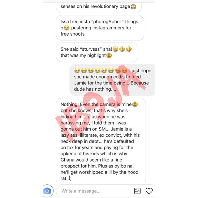 Nigerian woman claims Yvonne Nelson snatched her British Husband and got pregnant for him.