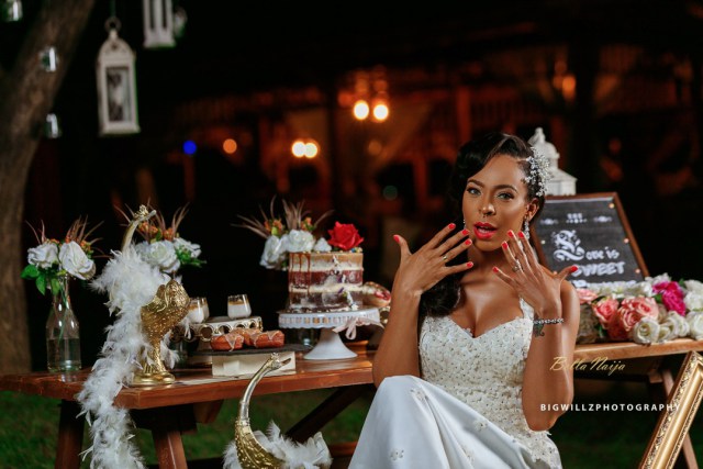 Issa Bride: TBoss looks beautiful in New Romantic Wedding Photos