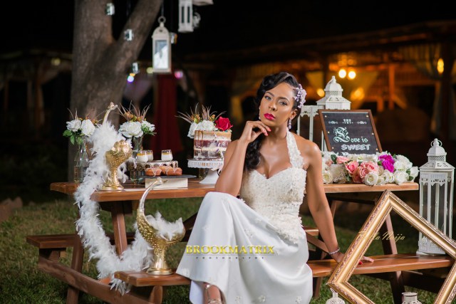 Issa Bride: TBoss looks beautiful in New Romantic Wedding Photos