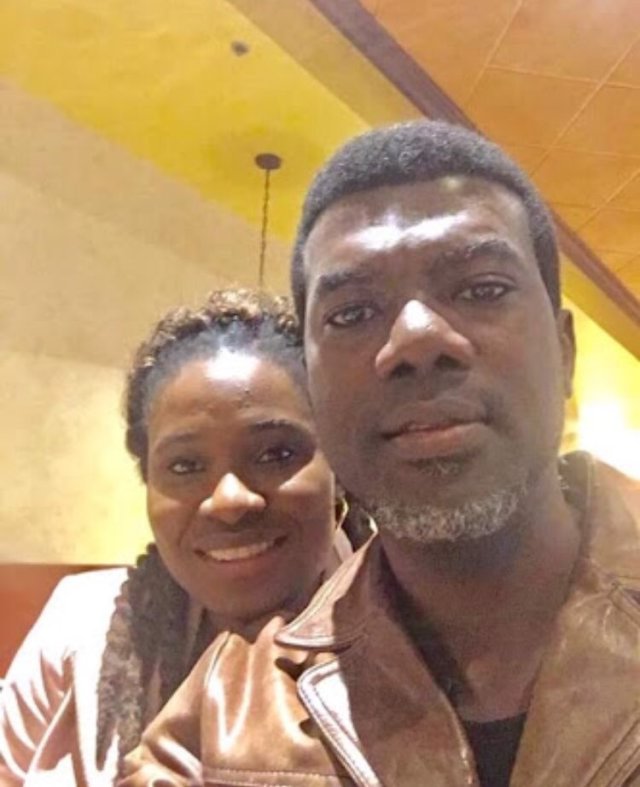 Nigerians shares Photo of Reno Omokri's wife After He Said It's Only A Fool That Marries A Lady With Artificial Eyebrows.