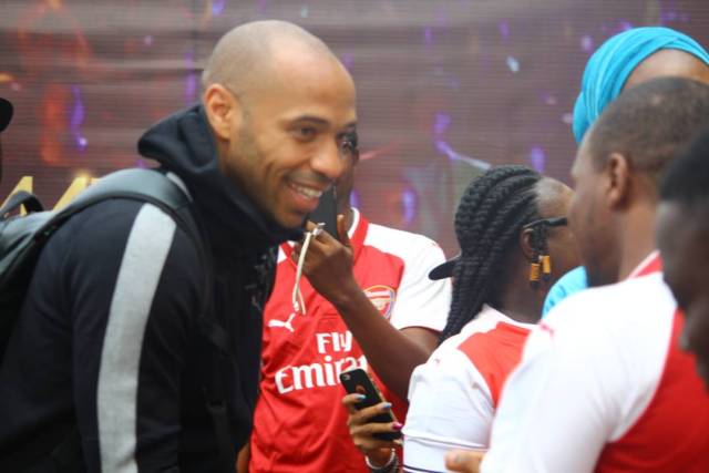 Football Legend, Thierry Henry Arrives Nigeria. (Photos)