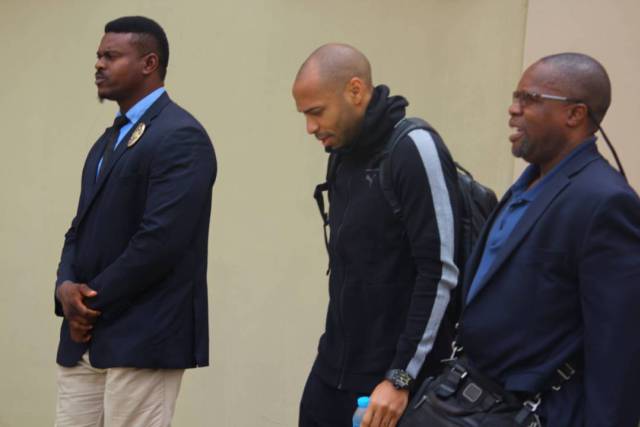 Football Legend, Thierry Henry Arrives Nigeria. (Photos)