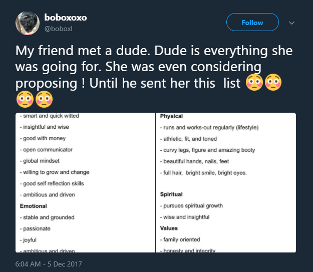 Ehn?!...See The List Of Attributes This Man Says His Wife Must Possess Ehn?!...See The List Of Attributes This Man Says His Wife Must Possess