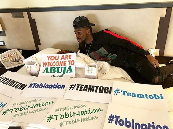 #BBNaija: Tobi becomes the first Ex-Housemate to be verified on Instagram