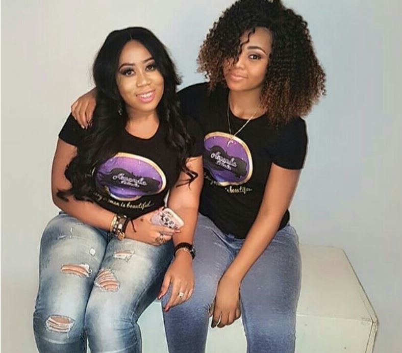 Moyo Lawal and Regina Daniels pictured together