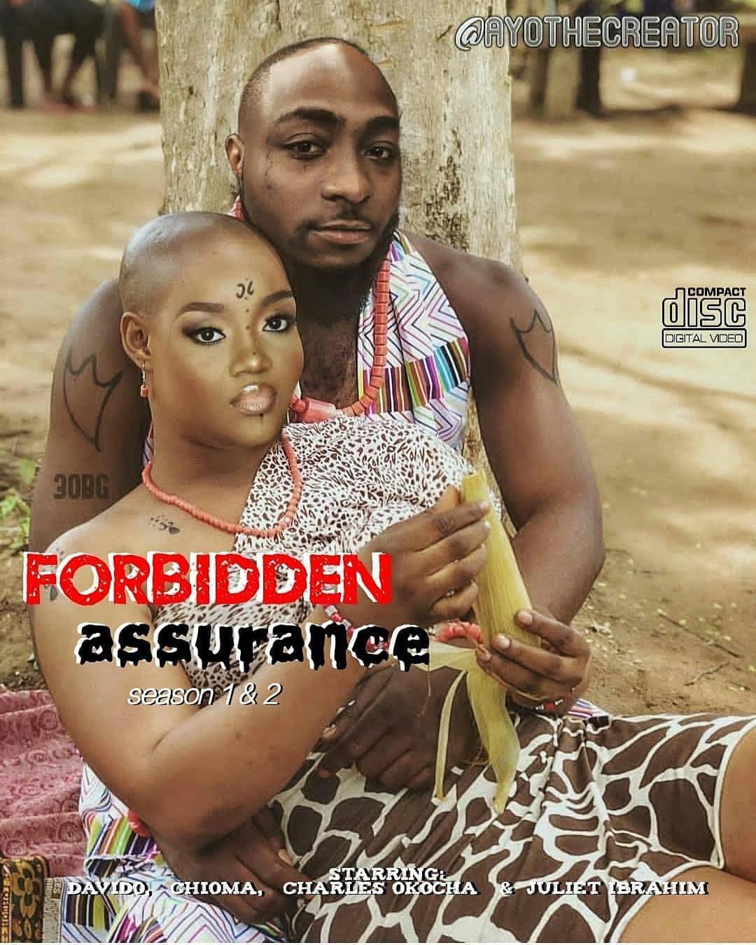 Davido and Chioma stun on the cover new Nollywood movie, Forbidden Assurance