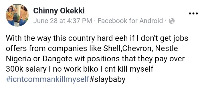 'N300k monthly salary or I won't work' - Slay Queen threatens