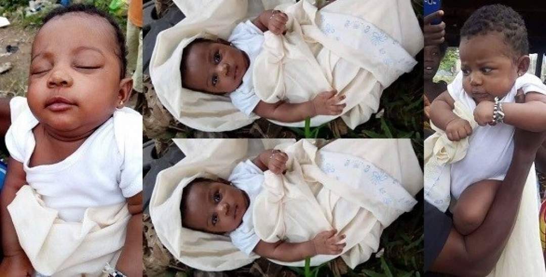 Woman who abandoned her baby in a bush, left a note behind.