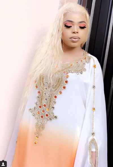 Bobrisky releases unedited photos to prove his skin is flawless