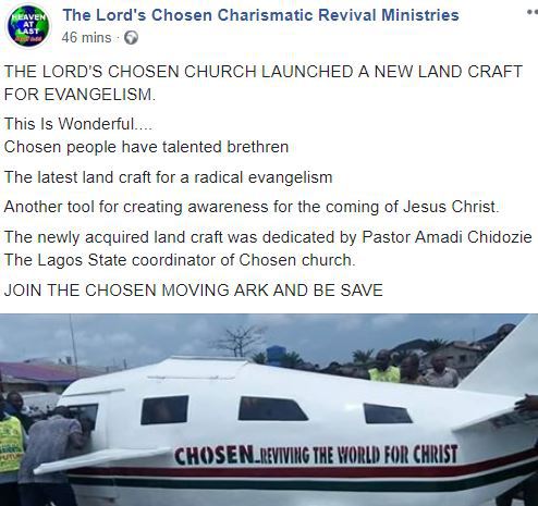 Lord's Chosen Church launches 'Land Craft' for publicity in Lagos (Photos)