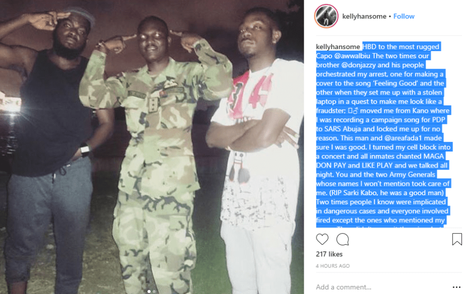 Kelly Hansome reveals how Don Jazzy got him arrested twice