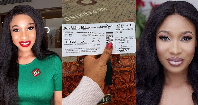 Tonto Dikeh criticizes Arik airline, says their service is 'shitty'