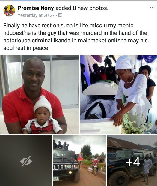 Onitsha trader shot dead by leader of MASSOB gang, laid to rest
