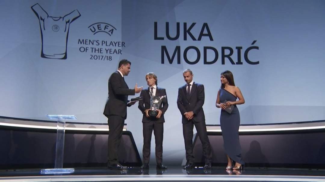 Luka Modric Beats Cristiano Ronaldo And Mohamed Salah To Win UEFA's Men's Player Of The Year Award (Photos)