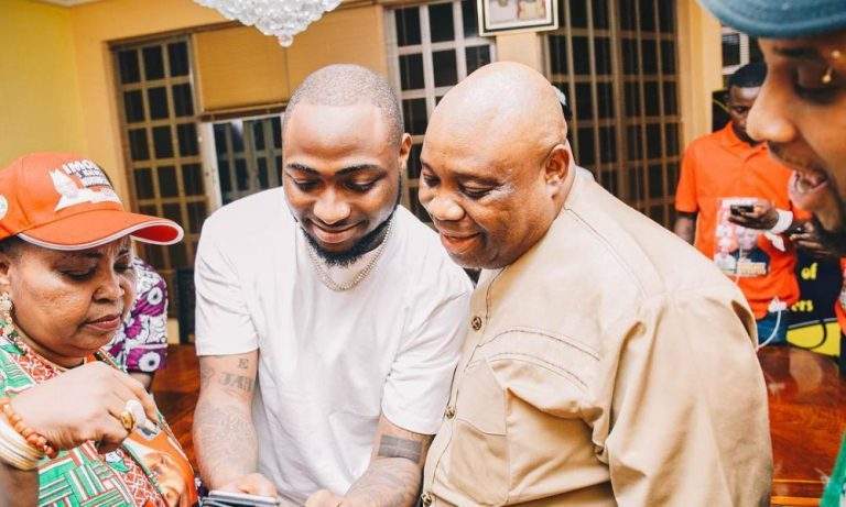 Davido finally reacts after INEC declared APC's Gboyega Oyetola winner of Osun governorship election