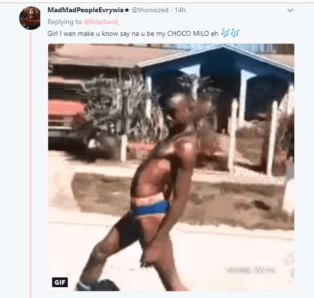 Busty Nigerian lady pops eyes with her massive Br£asts on Twitter (Photos)