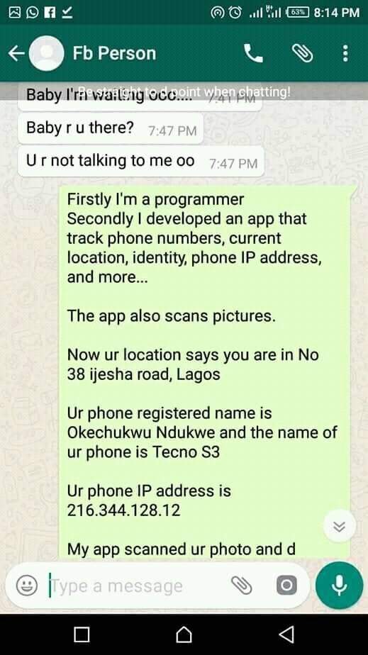 Hilarious Whatsapp conversation between a Nigerian developer and a scammer