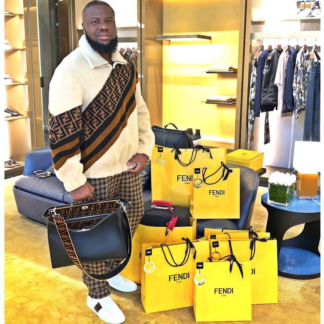 Hushpuppi shows off designer bags after big shopping spree