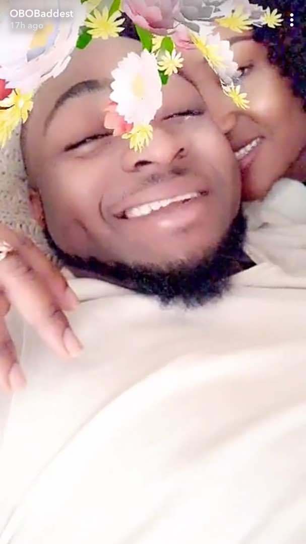 Davido Shares Loved Up Photo With Girlfriend, Chioma