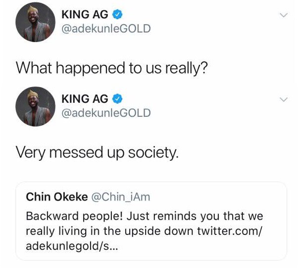 Adekunle Gold reacts to Dorcas Fapson's alleged kidnap & rape story