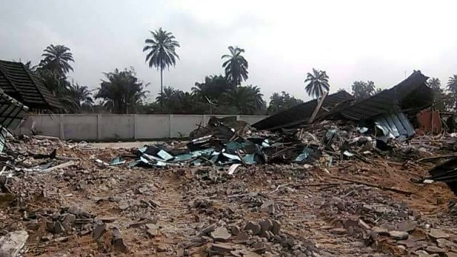 Before & After Photos Of Infamous Criminal, Don Wanny's Mansion Demolished By Government In Rivers.