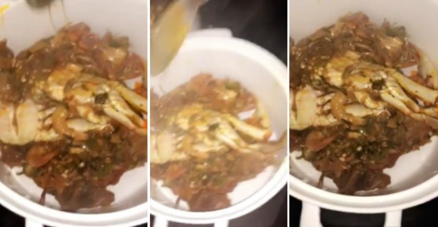Davido shares video of girlfriend, Chioma cooking for him!