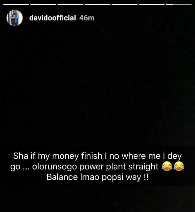 Davido reveals his plans, if he ever goes broke