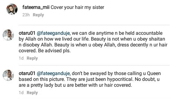 'You are better with your hair covered' - Nigerian Man Cautions Kano Governor's Daughter, Fatima Ganduje 'You are better with your hair covered' - Nigerian Man Cautions Kano Governor's Daughter, Fatima Ganduje