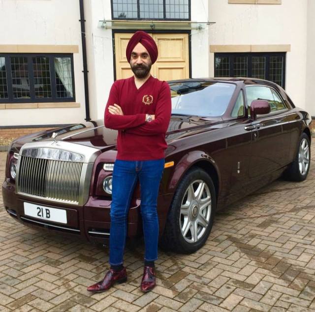 Meet Billionaire who matches the color of his turban with a matching Rolls Royce