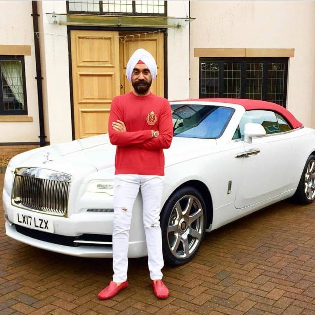 Meet Billionaire who matches the color of his turban with a matching Rolls Royce