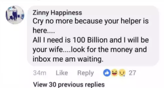 'Give me 100 Billion and I'd marry you' - Nigerian Lady tells Don Little