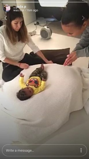 Wizkid Babymama Jada Pollock Unveils The Face Of Their Son, Zion