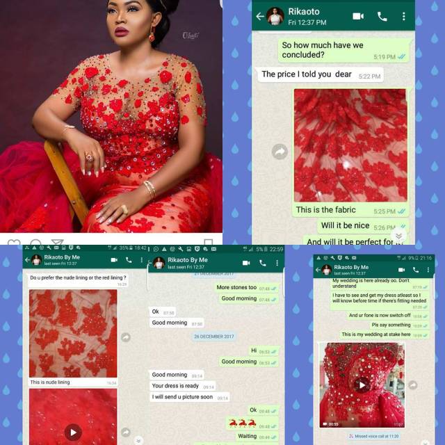 Red Dress Saga: Mercy Aigbe's Stylist 'Styledbyseun' Takes Responsibility For The Mistake.