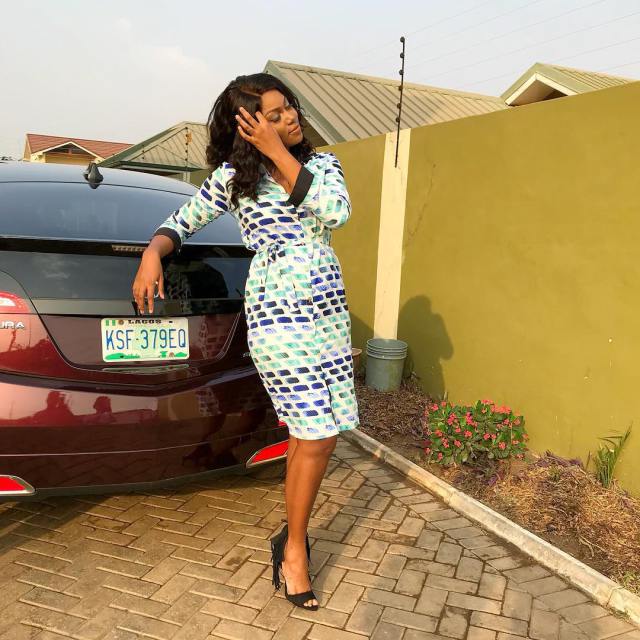 Yvonne Nelson back on movie set after giving birth