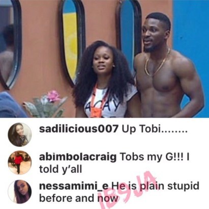 Tobi is plain stupid - BBNaija CeeC's sister Vanessa says