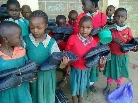 Governor Alfred Mutua Of Kenya Donates "Bespoke Shoes" To Primary School Students (Photos)