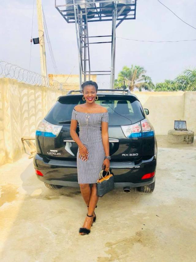 Nigerian Lady who does POP for a living acquires brand new lexus SUV