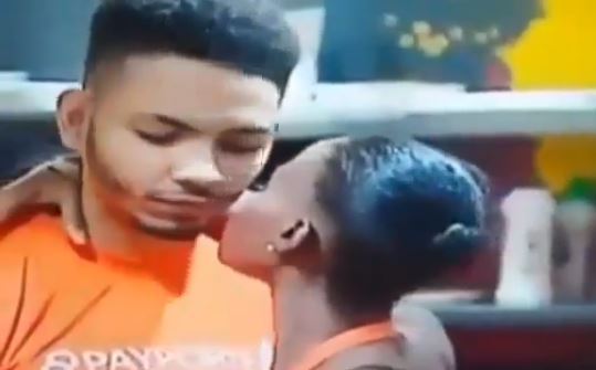 Curve of the year: Khloe tried to Kiss K. Brule, But he curved it (video) #BBNaija