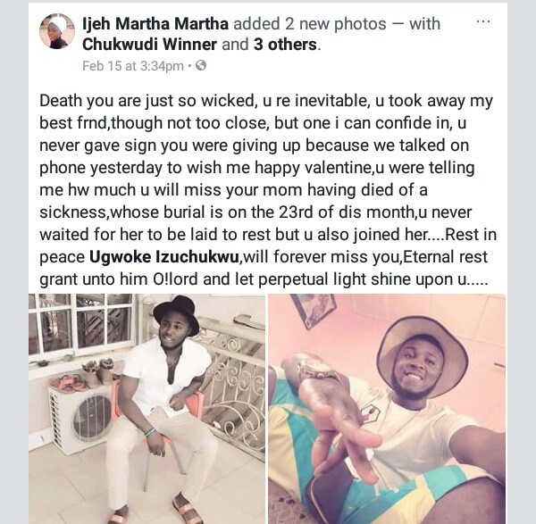 Young man drowns in swimming pool on Valentine's Day in Asaba ten days before his mother's funeral