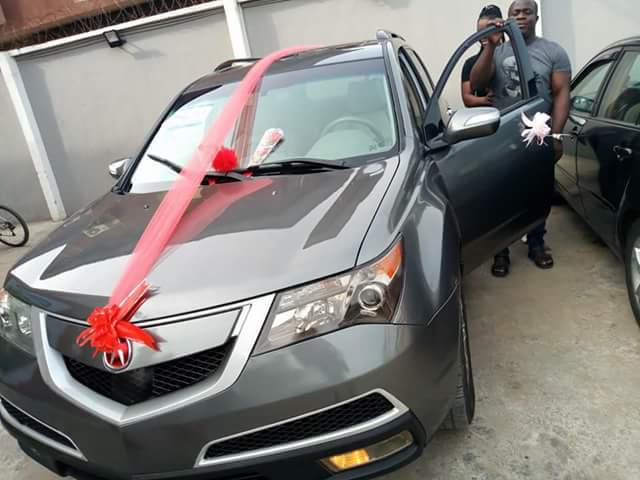 Lovely Moment Nigerian Man Surprises His Wife With Brand New Car As Valentine Gift.