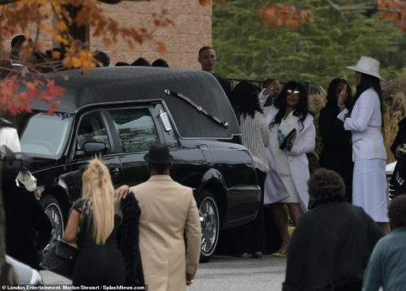 Photos from Diddy's ex-wife, Kim Porter burial