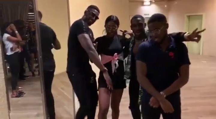 Bbnaija's Alex dancing with Kupe boys in Nigeria (Photos)