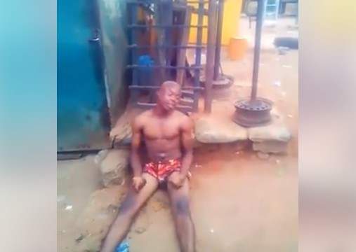 Suspected 'Yahoo Boy' Runs Mad After His Father's Death In Benin