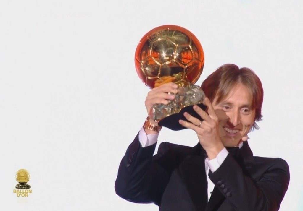 Ballon d'Or 2018: Luka Modric beats Messi-Ronaldo duopoly to win prestigious award (Photo)