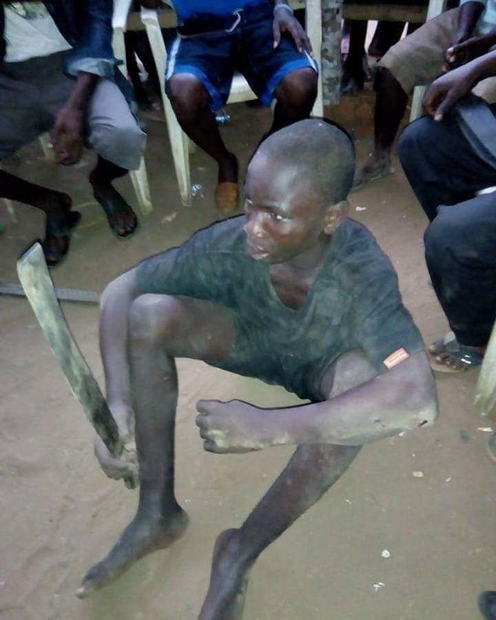 Suspected teenage ritualist apprehended in Delta State (Photo)