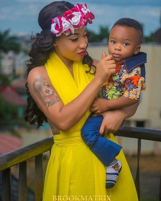 My son thinks his father is dead - Tonto Dikeh