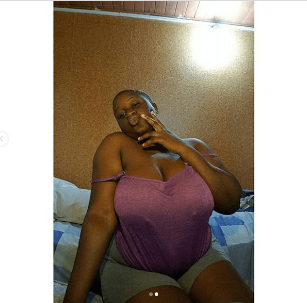Busty Ghanaian model who doesn't wear a bra flaunts her ample bo.obs (18+ Photos)