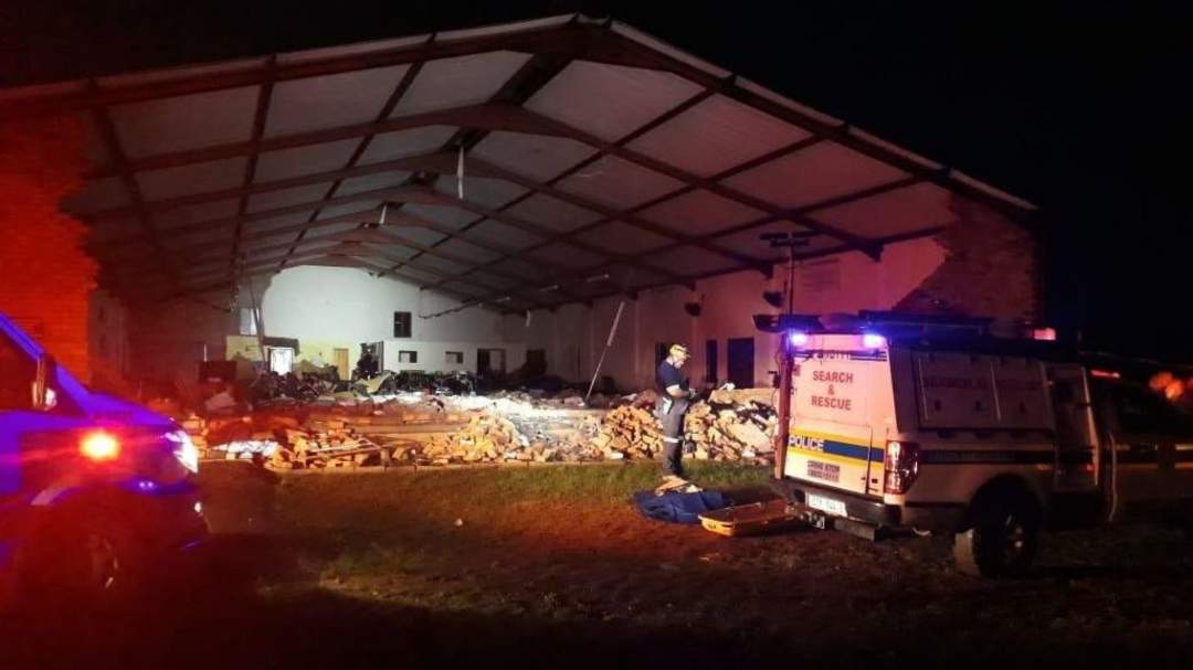13 people dead after a church wall collapse during Easter service.