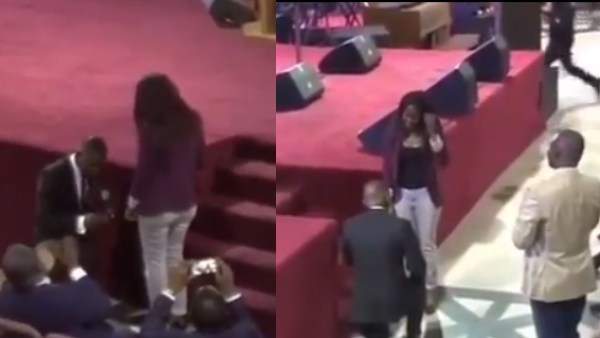 RCCG member proposes to girlfriend during church service (Video)