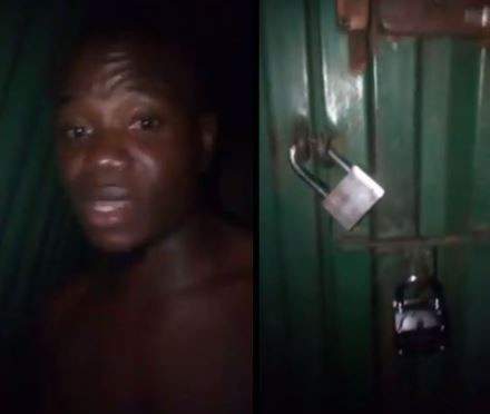 'I can't write my exam today' - Nigerian Student cries out after his landlord locked him at home (Video)